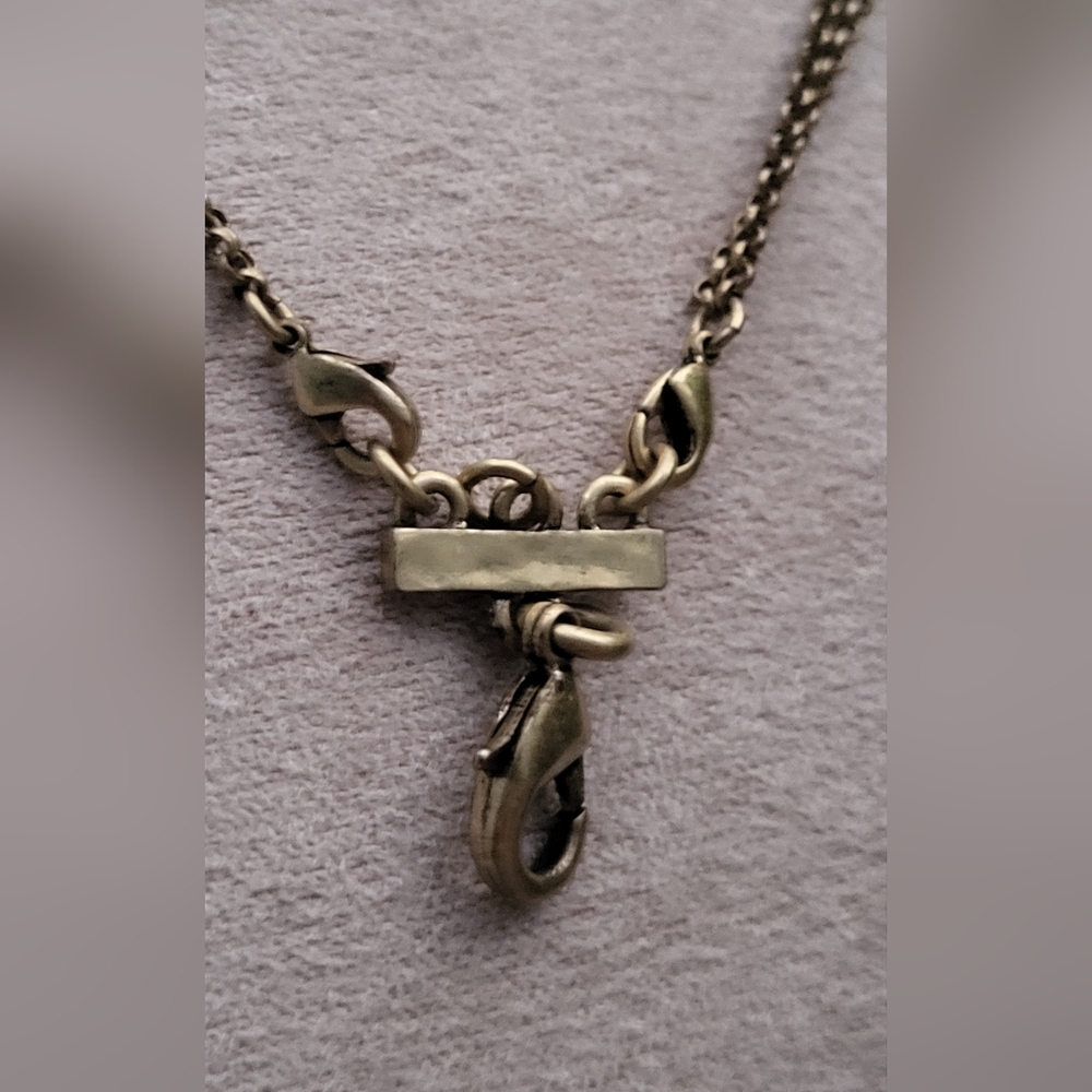 Two toned double stranded necklace - Picture 7 of 7